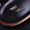 Pearl petal stud earrings, exquisite and high-end, light luxury flower-style earrings, Korean unique, fashionable, elegant and grand earrings 10 Application Scenario